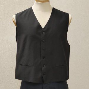BLACK SUIT VEST SIZE 46 S